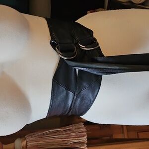 Y2K Leather Belt Black One Size